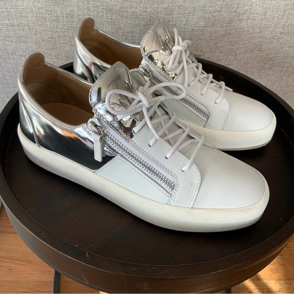 Giueseppe Zanotti Double Zip Sneaker Size 43 IT/ 10 US - Picture 2 of 15